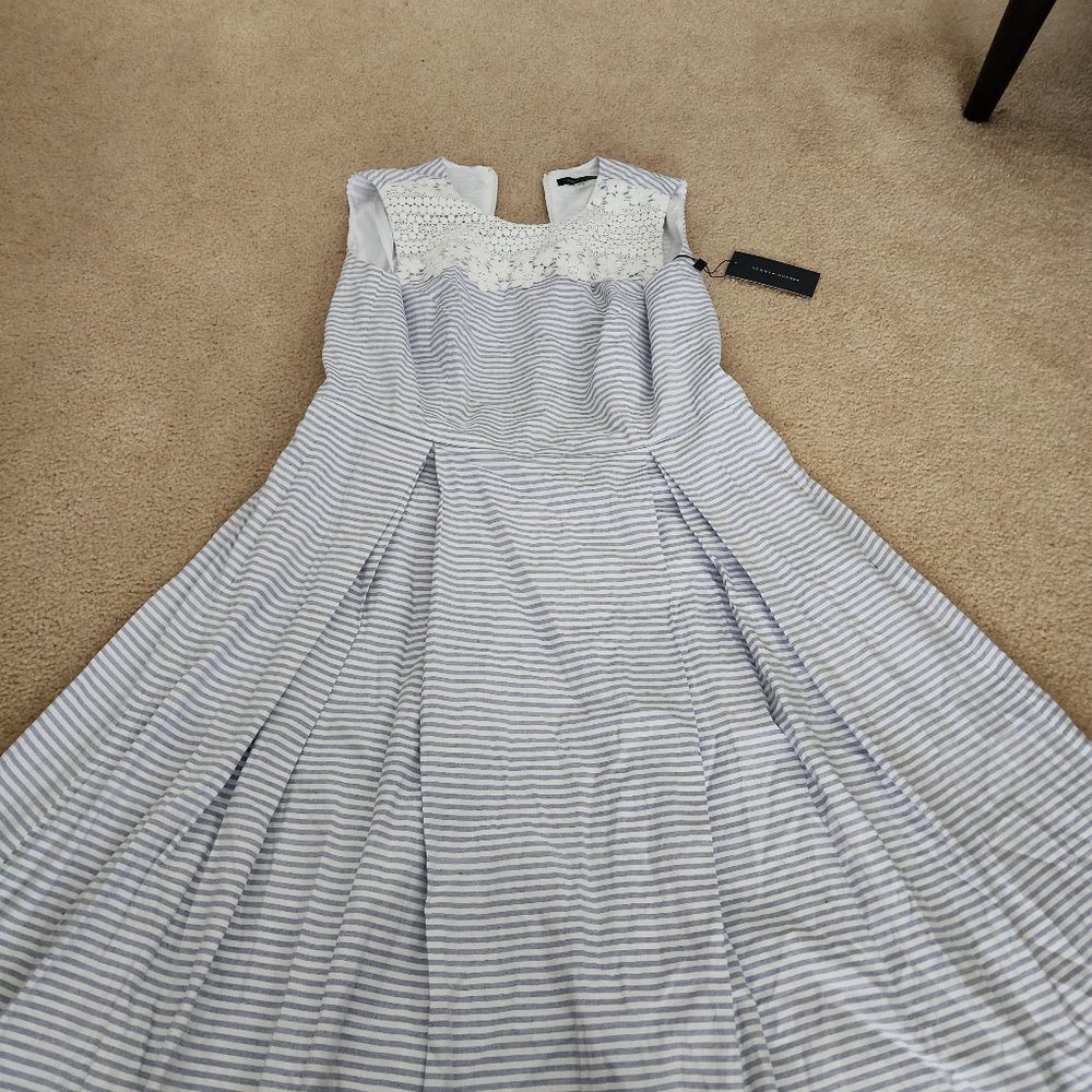 Tommy hilfiger stripped dress with lace